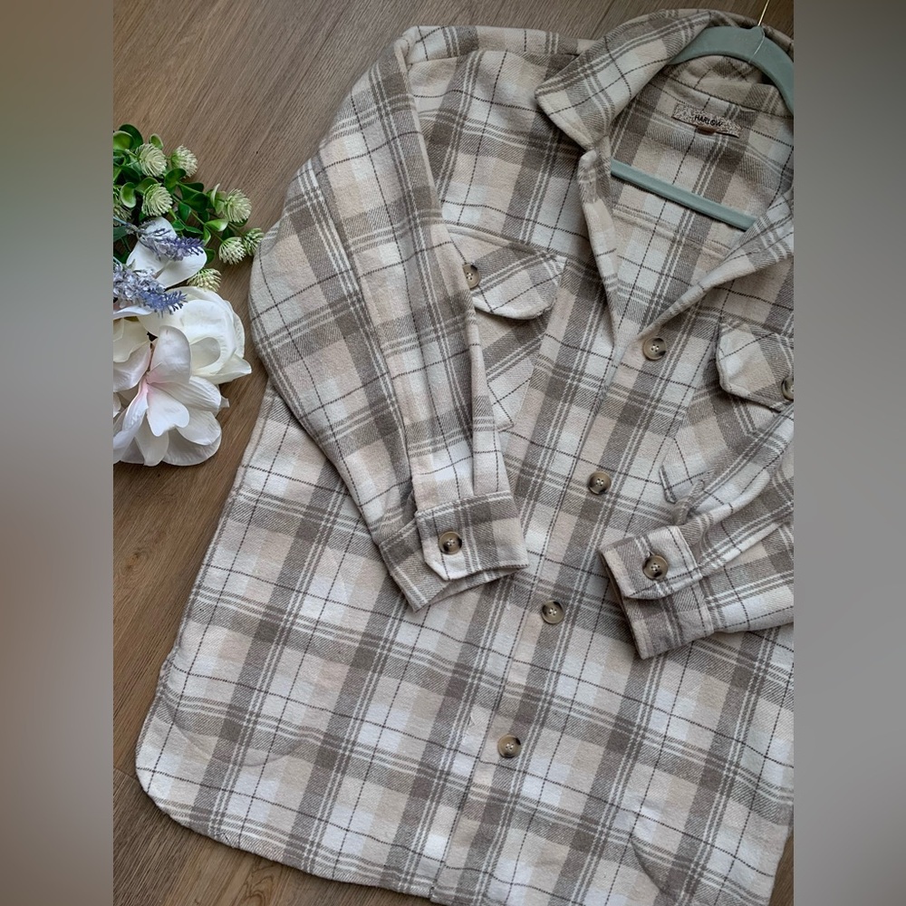 Harlow Wool Blend Plaid Shacket